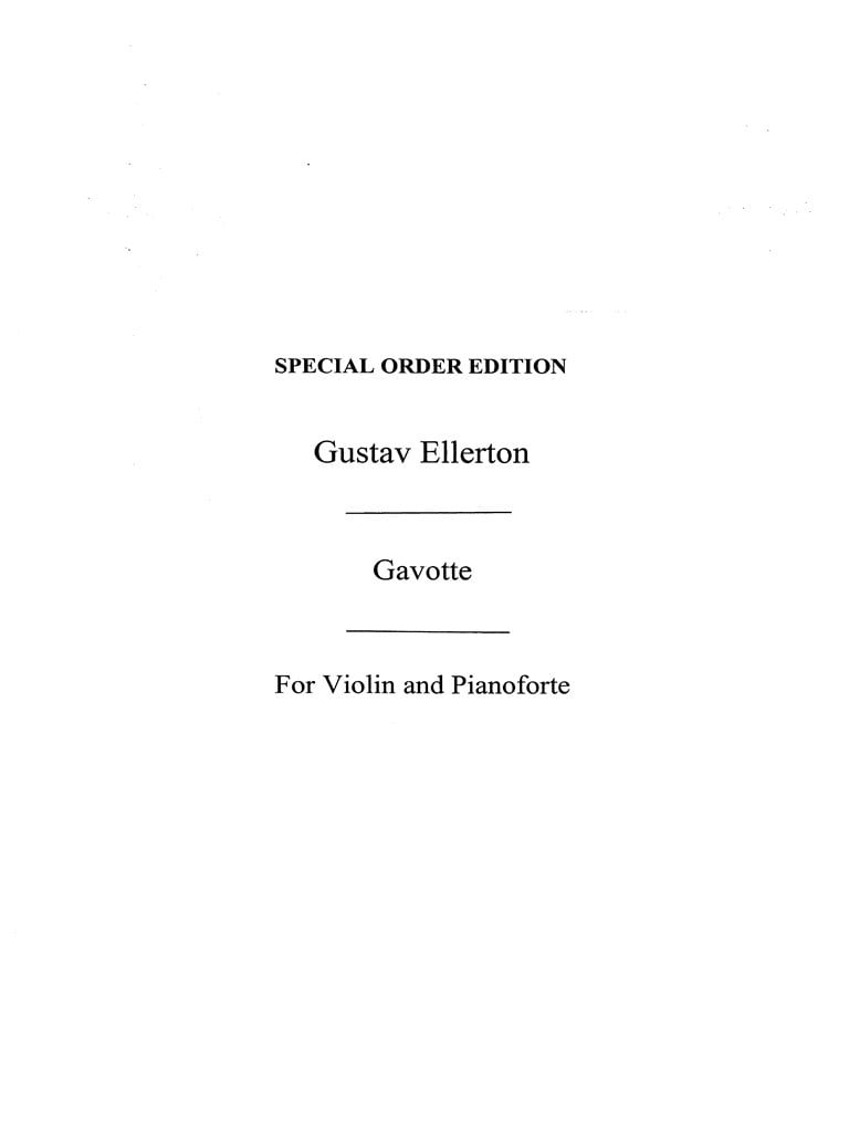 Gavotte For Violin And Piano Op.21 No.3